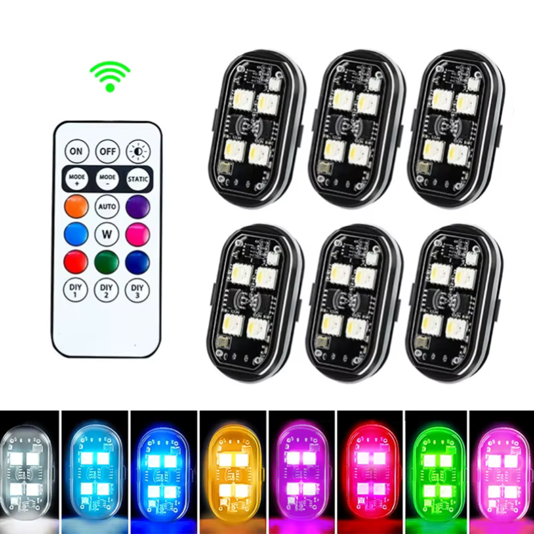 Luces led con 8 colores